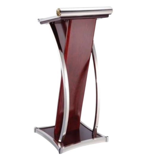 Podium Kayu Stainless
